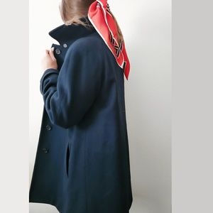 Vintage Navy Wool Peacoat